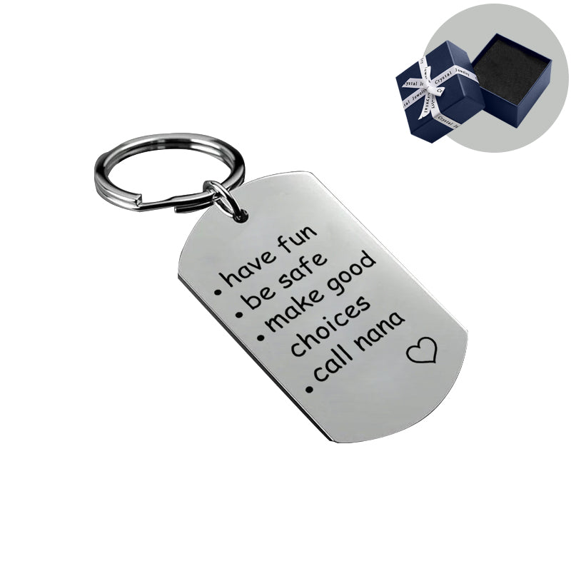 Reminder to Do Things Stainless Steel Keychain