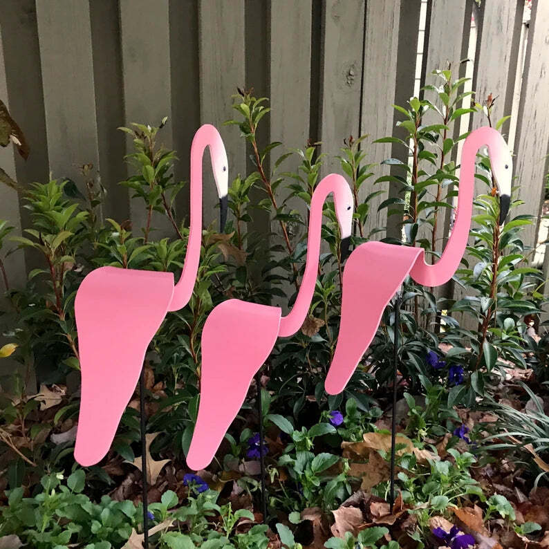 Swirl Flamingo Garden Decoration