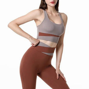 Color-coded High-waisted Belly Yoga Clothing