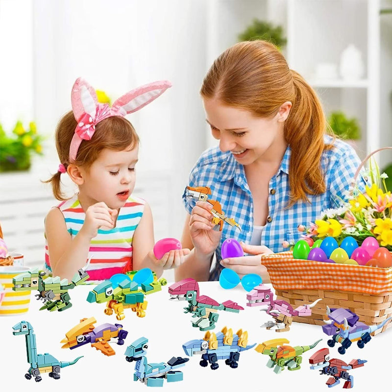 12Pcs Wind Up Toy Prefilled Easter Eggs