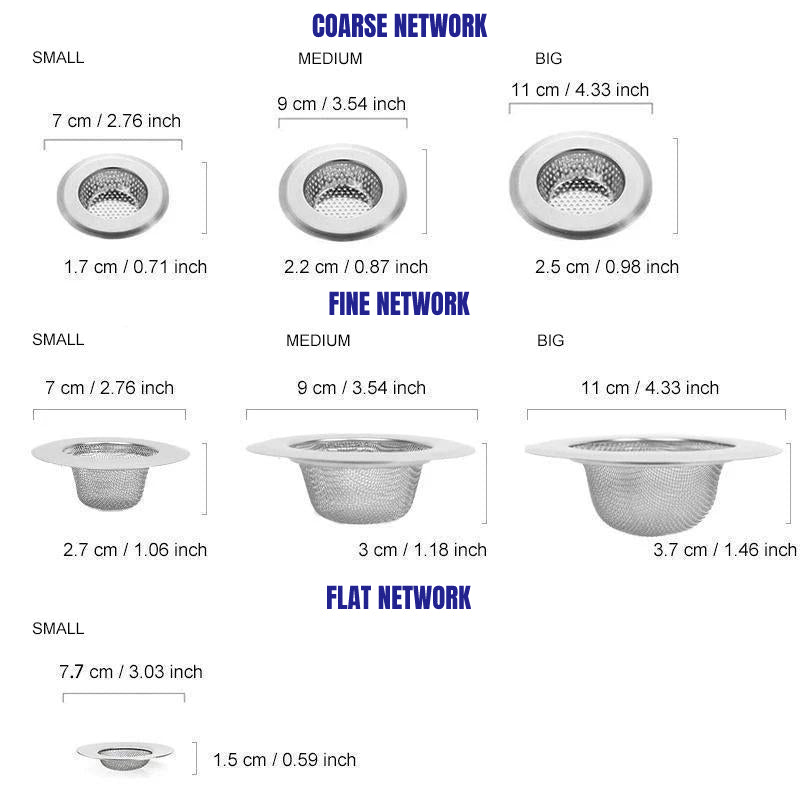 Kitchen Stainless Steel Sink Filters