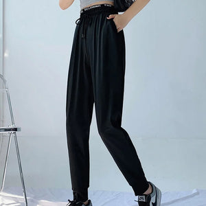 Ice Silk Sports Loose Casual Pants