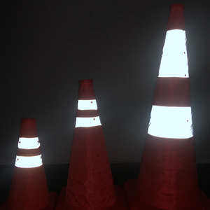 Foldable Traffic Reflecting Safety Cone