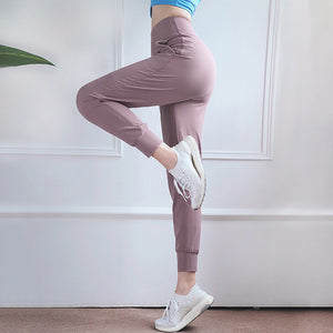 High-Rise Slim Cropped Jogger Pants