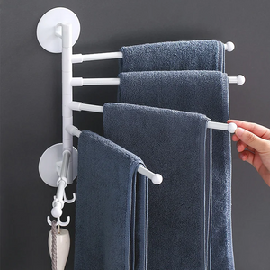 Punching-free Rotating Towel Rail