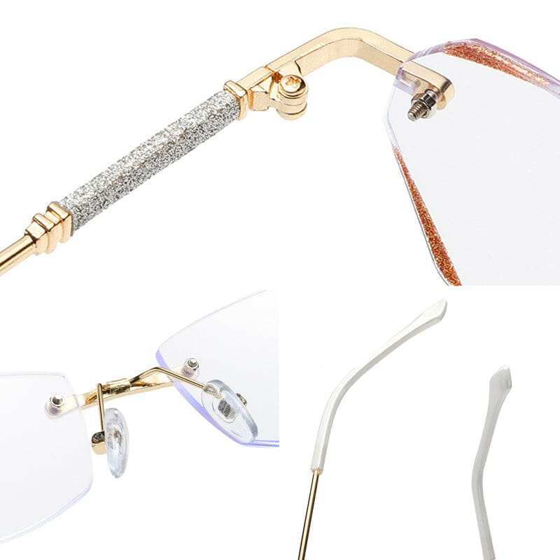 Fashionable Anti-blue Light Rimless Reading Glasses