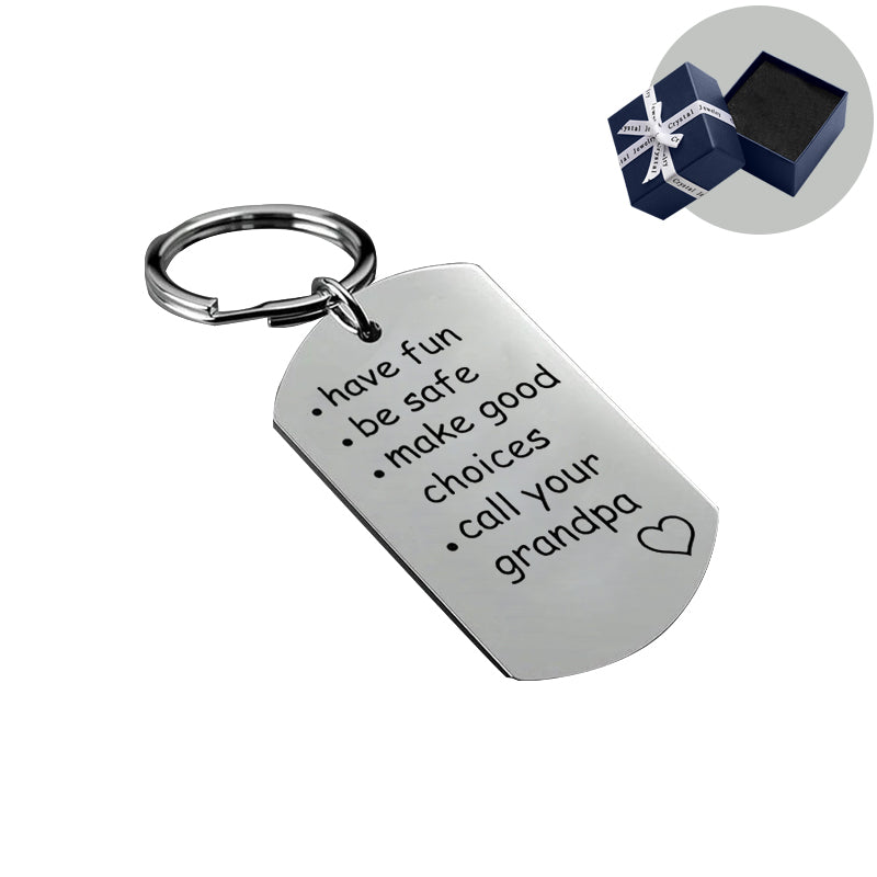 Reminder to Do Things Stainless Steel Keychain