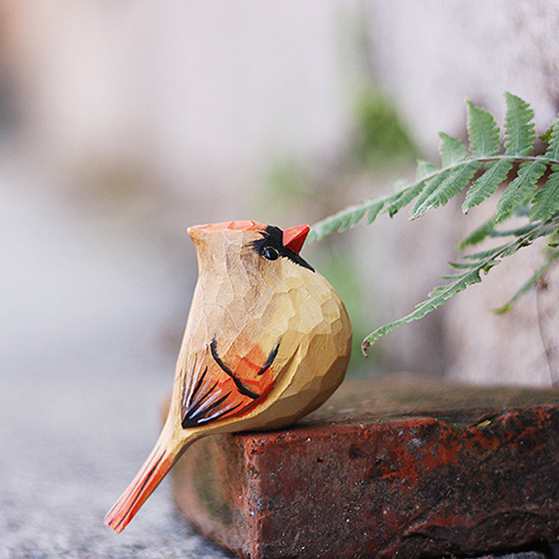 Cardinal Hand Wood Carving