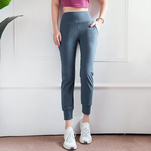 High-Rise Slim Cropped Jogger Pants