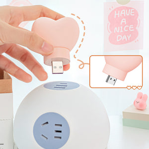 Cute Heart Shaped Night Light