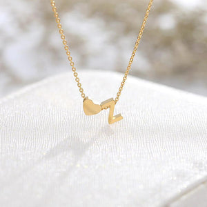 Initial Heart Necklace