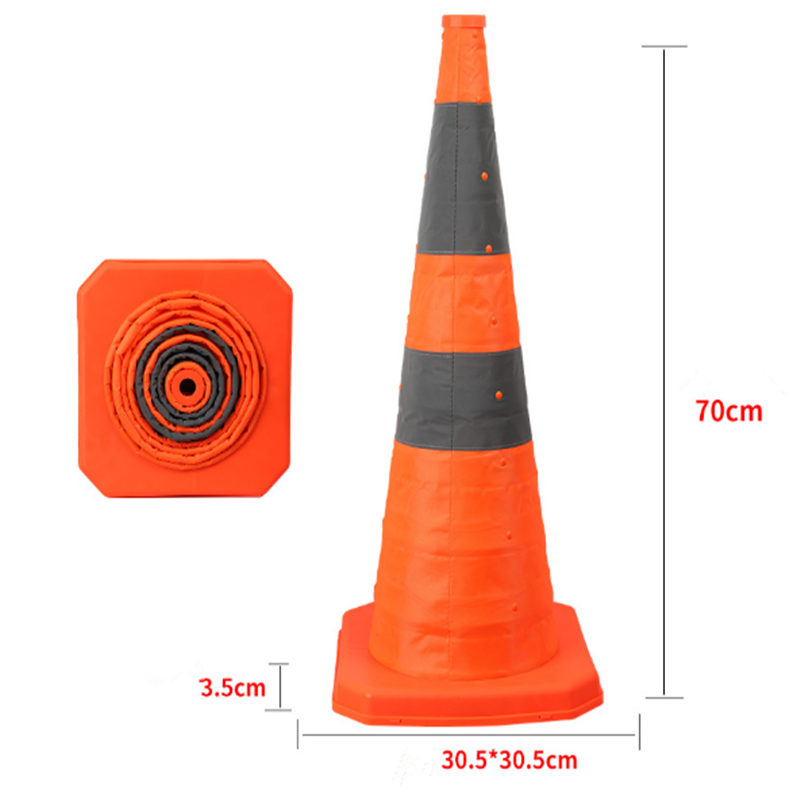 Foldable Traffic Reflecting Safety Cone