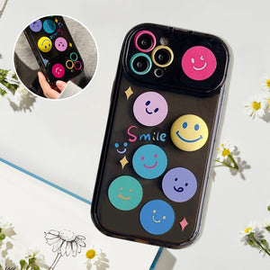 Smiley Mirror Holder Case For iphone