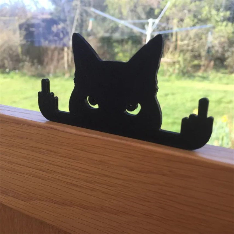 Rude Cat Middle Finger Prank