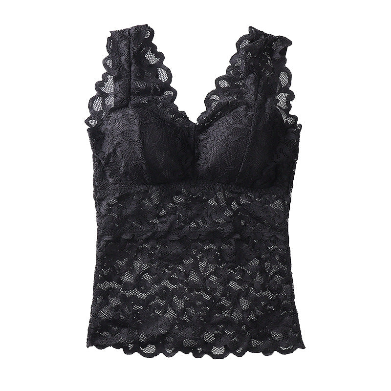 Lace Vest With Breast Pads