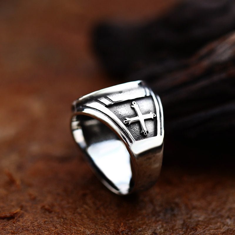 Saint Benedict Medal Stainless Steel Ring