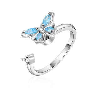 Butterfly Spinning Open Ring