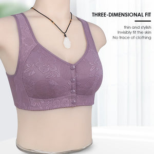 Women's Cotton Front Buckle Bra