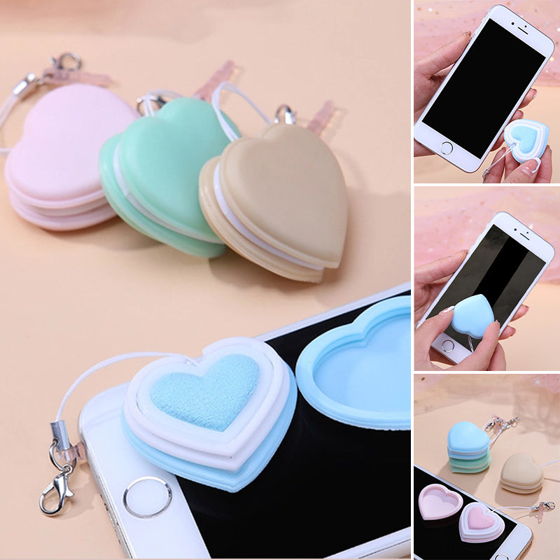 Heart-shaped Macaron Screen Glass Cleaner