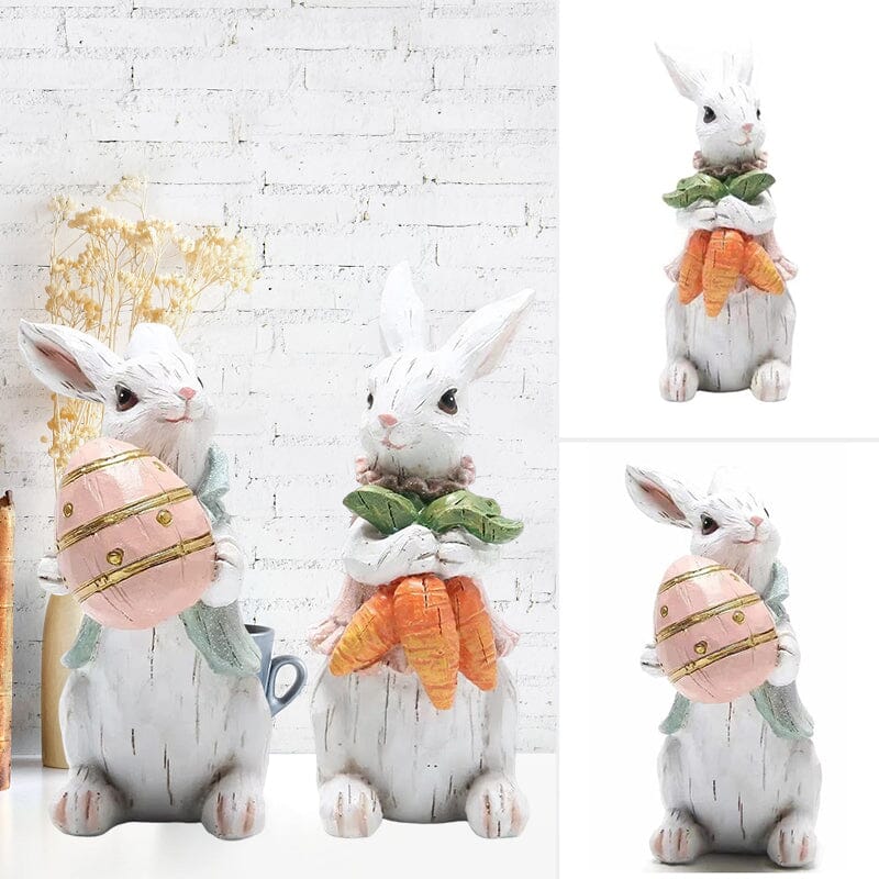 Handmade Easter Rabbit Figurines