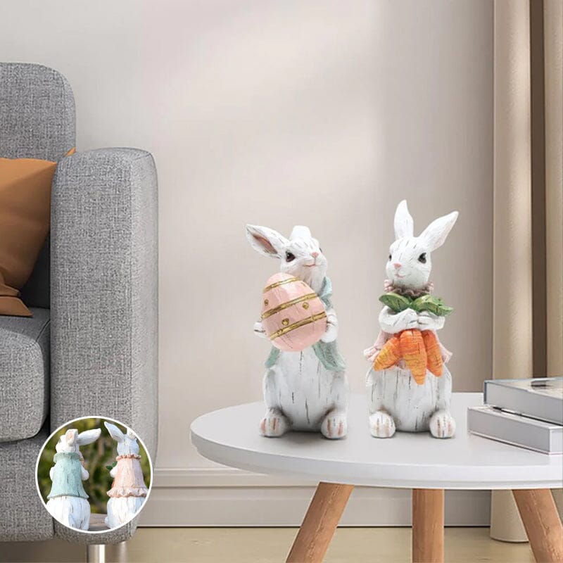 Handmade Easter Rabbit Figurines