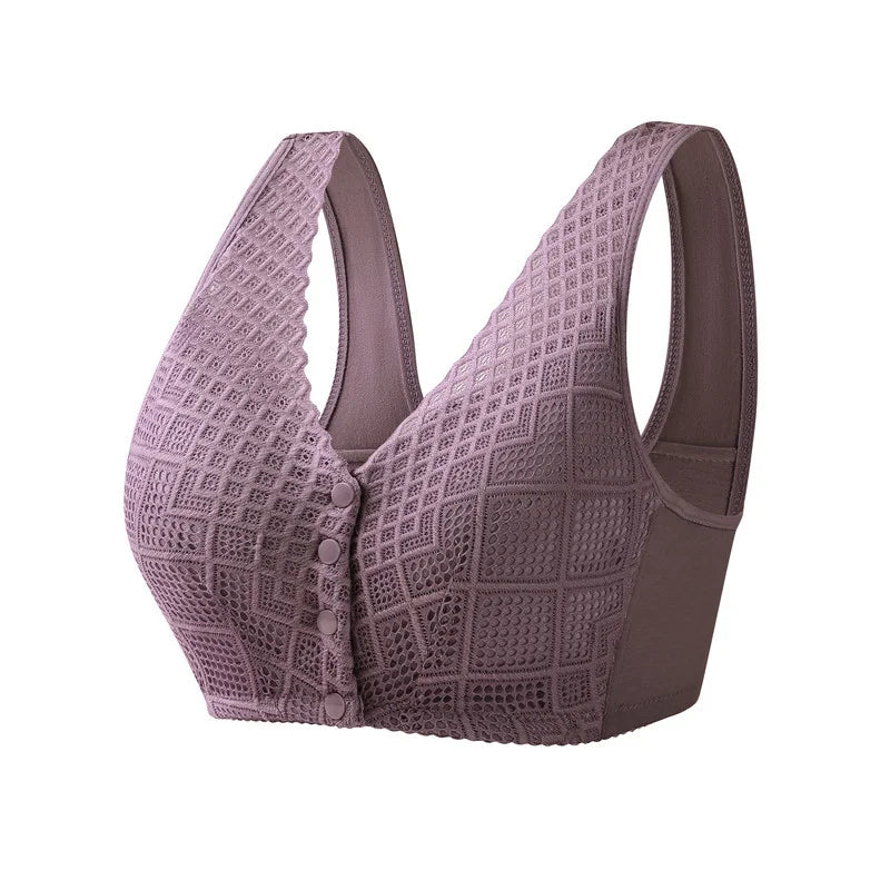 Women's Cotton Front Buckle Bra