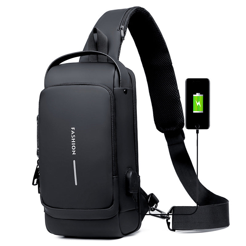 USB Charging Sport Sling Anti-theft Shoulder Bag – Peachloft